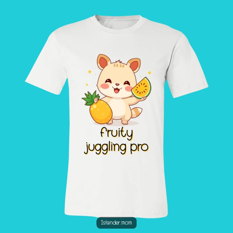 Funny Juggling Fruit Animal T-Shirt: Wear Your Talents with Tropical Humor