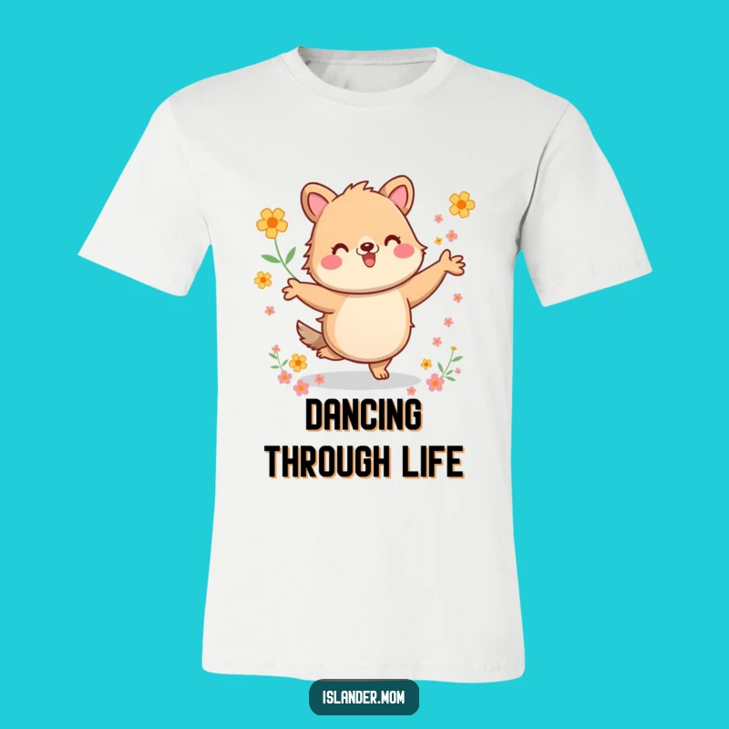 Funny Kawaii Dancer T-Shirt: Unisex Soft Tee, Energetic Animal Art, Great Funny Gift