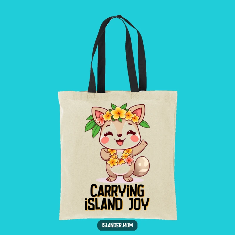 Funny Islander Animal Dancing Tote Bag: Carry Your Tropical Fun