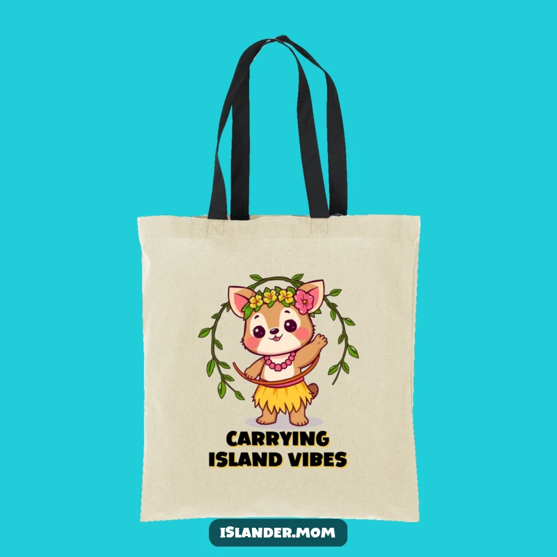 Funny Islander Animal Hula Hoop Tote: Carry Your Laughs in Tropical Style