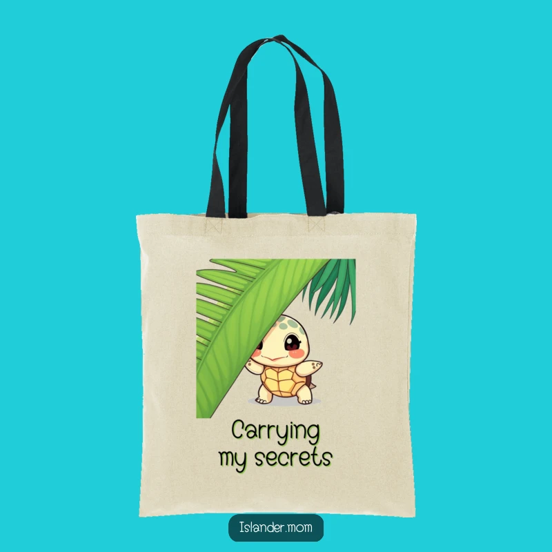 Funny Turtle Peek Tote Bag: Carry Your Essentials with Curiosity