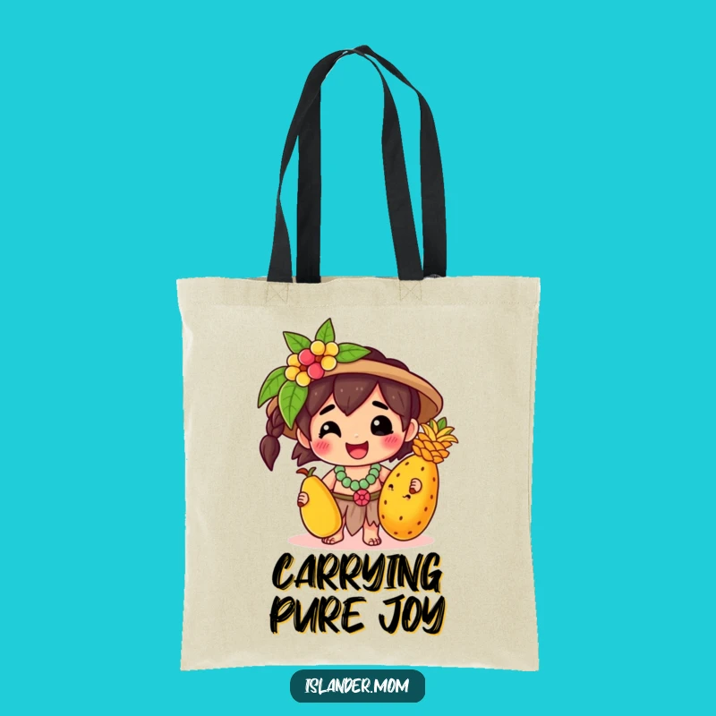 Funny Kawaii Islander Fruit Tote: Stylish & Happy Bag for Everyday Adventures