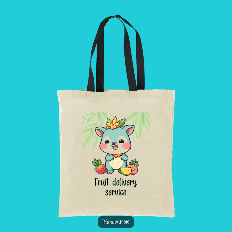 Funny Tropical Tote Bag, Hilarious Fruit Offering Islander Bag
