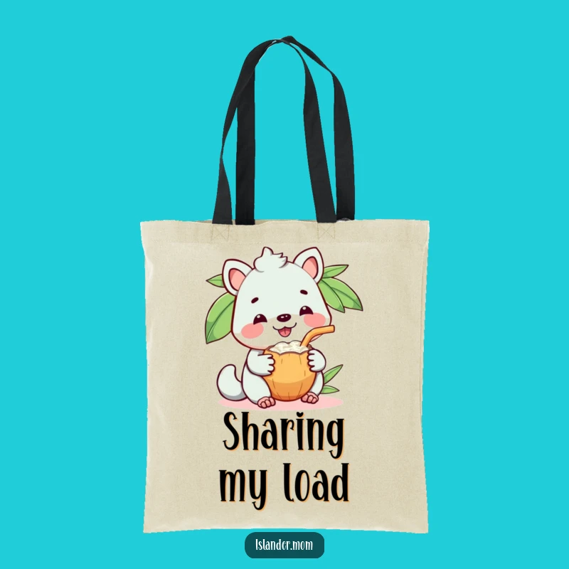 Funny Coconut Drink Islander Tote Bag, Carry Good Vibes