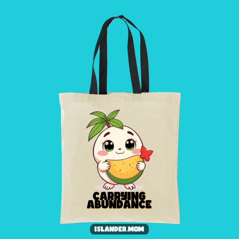 Funny Island Creature Tote Bag: Carry Kindness and Tropical Treats
