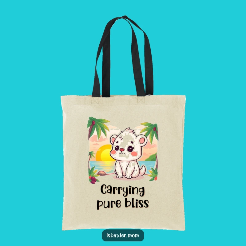 Funny Islander Animal Sunset Tote Bag, Carry Your Calm Everywhere