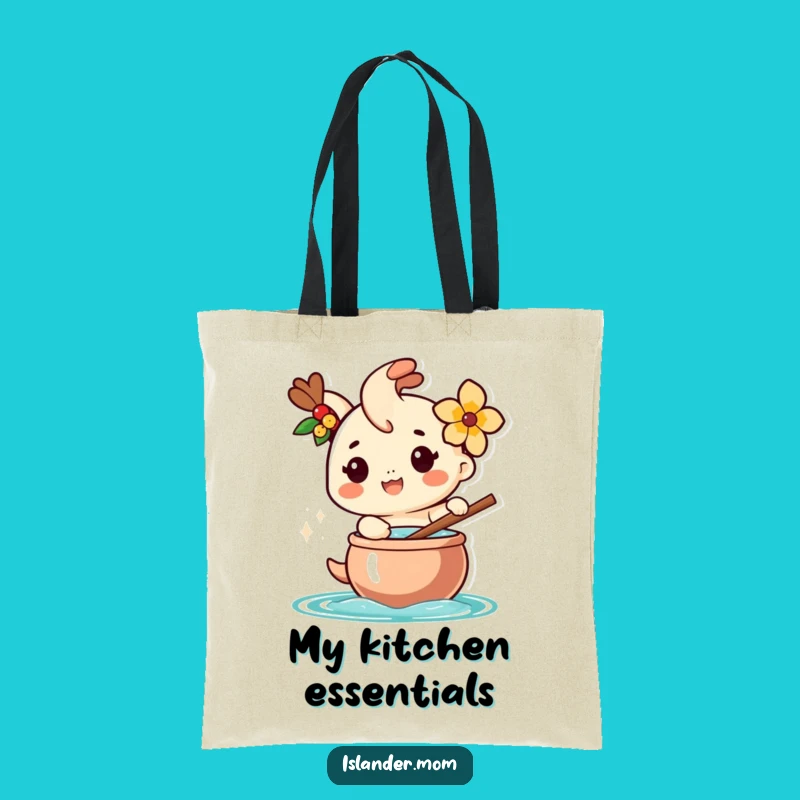 Funny Islander Chef Tote Bag: Carry Your Goods with Happy Cooking, Ideal Funny Gift