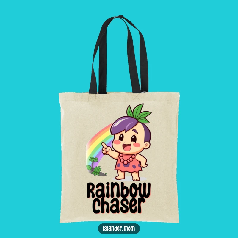 Funny Islander Rainbow Tote Bag - Spacious and Stylish Gift for Beach Goers