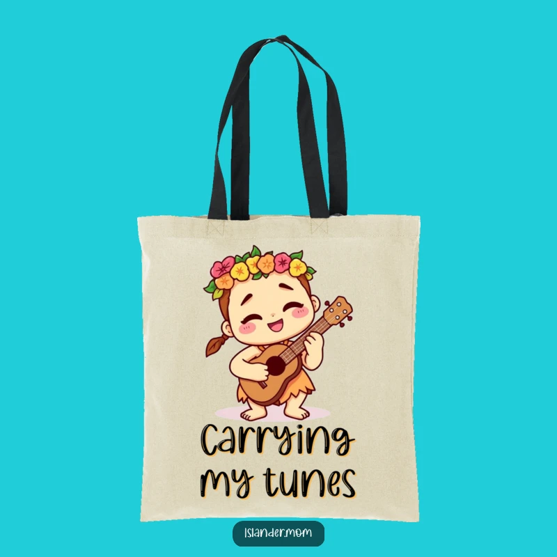 Funny Islander Ukulele Tote Bag - Carry Your Music & Smiles Gift