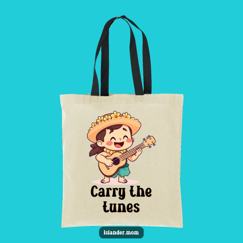 Funny Islander Ukulele Tote Bag - Carry Your Tunes in Style