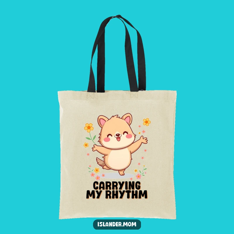 Funny Kawaii Dancer Tote Bag: Durable Canvas Bag, Lively Animal Design, Handy Funny Gift