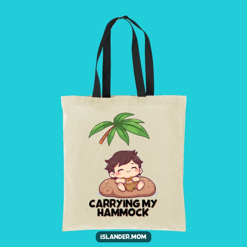 Funny Kawaii Islander Palm Tree Tote: Carry Your Chill Island Style